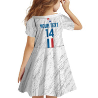 Custom Paraguay Football Family Matching Off Shoulder Maxi Dress and Hawaiian Shirt Vamos Albirroja