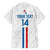 Custom Paraguay Football Family Matching Off Shoulder Maxi Dress and Hawaiian Shirt Vamos Albirroja