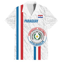 Custom Paraguay Football Family Matching Summer Maxi Dress and Hawaiian Shirt Vamos Albirroja