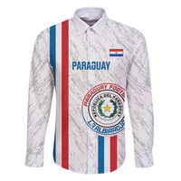 Custom Paraguay Football Family Matching Tank Maxi Dress and Hawaiian Shirt Vamos Albirroja