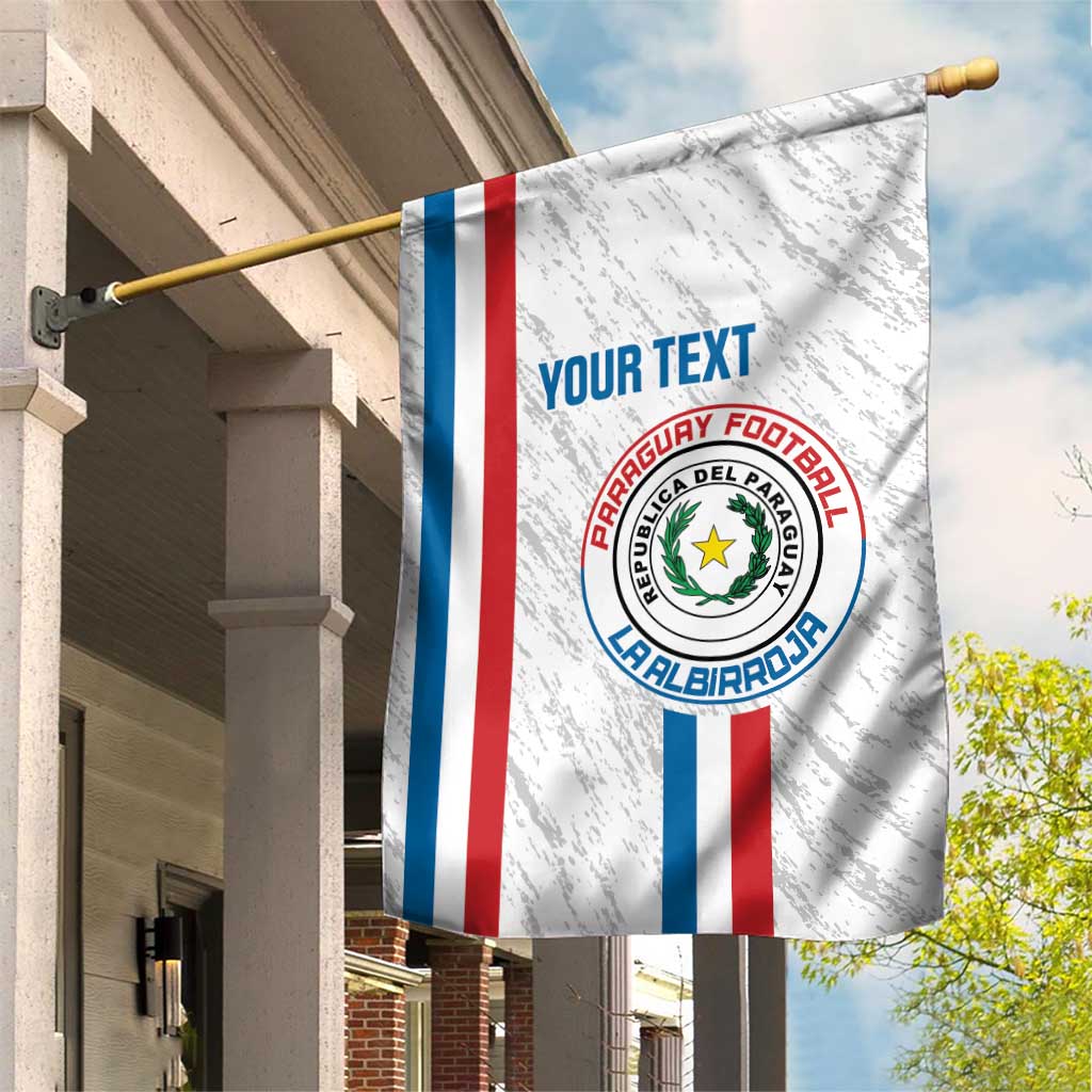 Custom Paraguay Football Garden Flag Vamos Albirroja