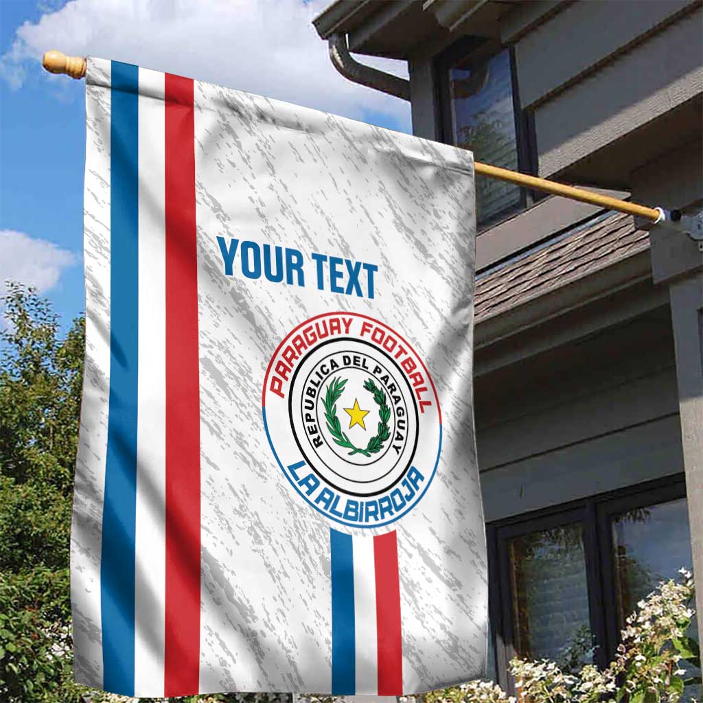 Custom Paraguay Football Garden Flag Vamos Albirroja