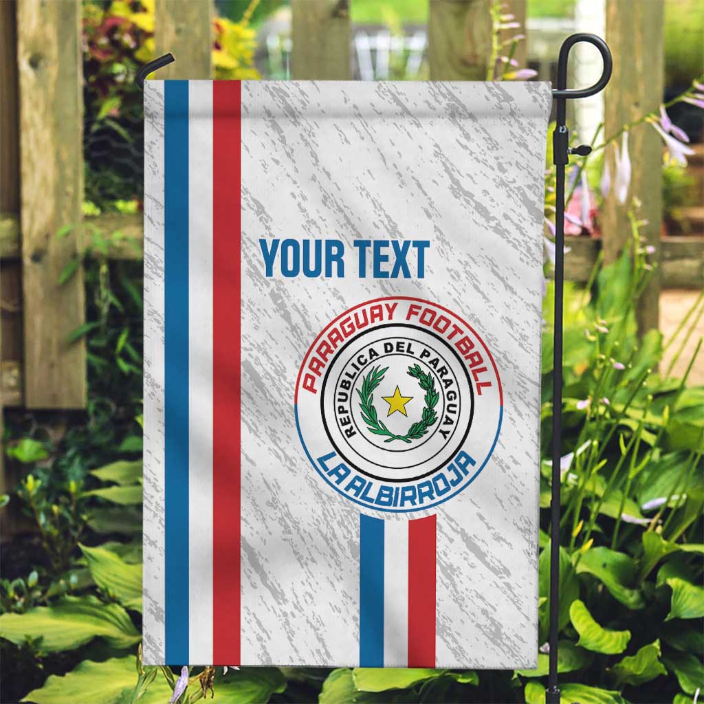 Custom Paraguay Football Garden Flag Vamos Albirroja