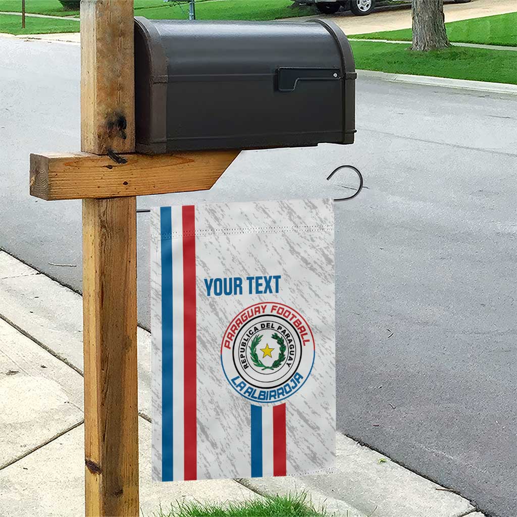 Custom Paraguay Football Garden Flag Vamos Albirroja