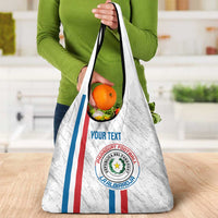 Custom Paraguay Football Grocery Bag Vamos Albirroja