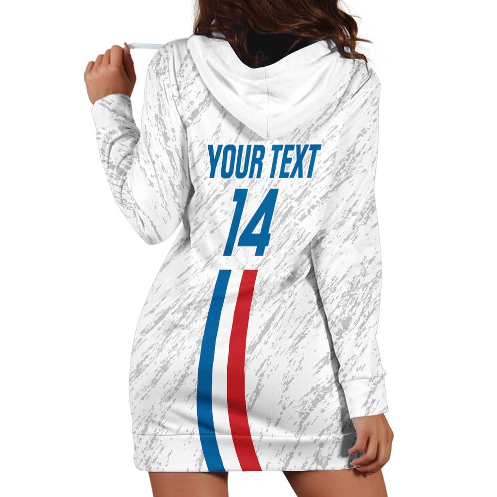 Custom Paraguay Football Hoodie Dress Vamos Albirroja