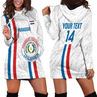 Custom Paraguay Football Hoodie Dress Vamos Albirroja