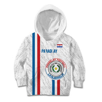 Custom Paraguay Football Kid Hoodie Vamos Albirroja