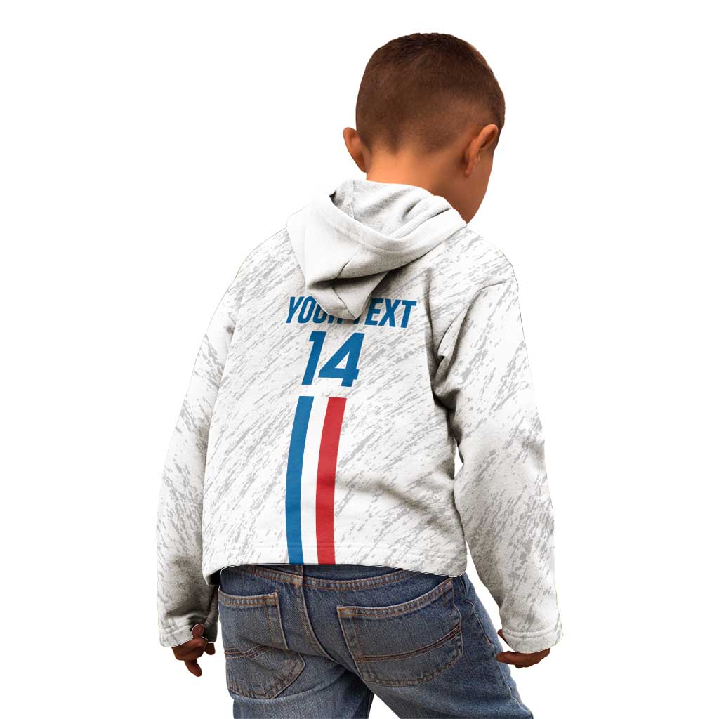 Custom Paraguay Football Kid Hoodie Vamos Albirroja