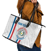 Custom Paraguay Football Leather Tote Bag Vamos Albirroja