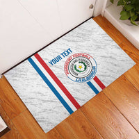 Custom Paraguay Football Rubber Doormat Vamos Albirroja