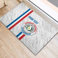 Custom Paraguay Football Rubber Doormat Vamos Albirroja