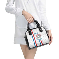 Custom Paraguay Football Shoulder Handbag Vamos Albirroja