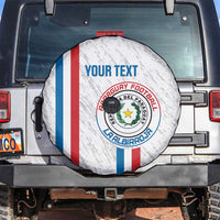 Custom Paraguay Football Spare Tire Cover Vamos Albirroja