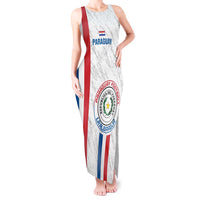 Custom Paraguay Football Tank Maxi Dress Vamos Albirroja