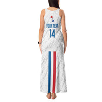 Custom Paraguay Football Tank Maxi Dress Vamos Albirroja