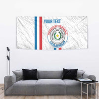 Custom Paraguay Football Tapestry Vamos Albirroja