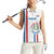 Custom Paraguay Football Women Sleeveless Polo Shirt Vamos Albirroja