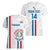 Custom Paraguay Football Women V-Neck T-Shirt Vamos Albirroja