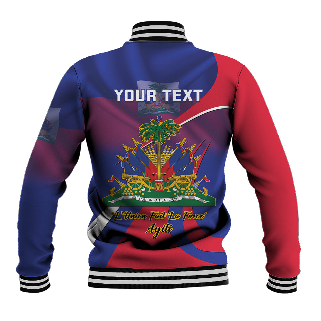 Personalised Haiti Flag Day Baseball Jacket Lest Us Remember Our Heroes - Wonder Print Shop