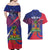 Personalised Haiti Flag Day Couples Matching Off Shoulder Maxi Dress and Hawaiian Shirt Lest Us Remember Our Heroes - Wonder Print Shop