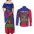 Personalised Haiti Flag Day Couples Matching Off Shoulder Maxi Dress and Long Sleeve Button Shirt Lest Us Remember Our Heroes - Wonder Print Shop