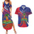 Personalised Haiti Flag Day Couples Matching Summer Maxi Dress and Hawaiian Shirt Lest Us Remember Our Heroes - Wonder Print Shop