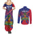 Personalised Haiti Flag Day Couples Matching Summer Maxi Dress and Long Sleeve Button Shirt Lest Us Remember Our Heroes - Wonder Print Shop