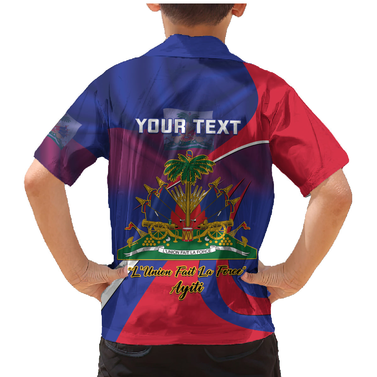 Personalised Haiti Flag Day Family Matching Mermaid Dress and Hawaiian Shirt Lest Us Remember Our Heroes - Wonder Print Shop