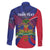 Personalised Haiti Flag Day Family Matching Off The Shoulder Long Sleeve Dress and Hawaiian Shirt Lest Us Remember Our Heroes - Wonder Print Shop