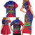 Personalised Haiti Flag Day Family Matching Short Sleeve Bodycon Dress and Hawaiian Shirt Lest Us Remember Our Heroes