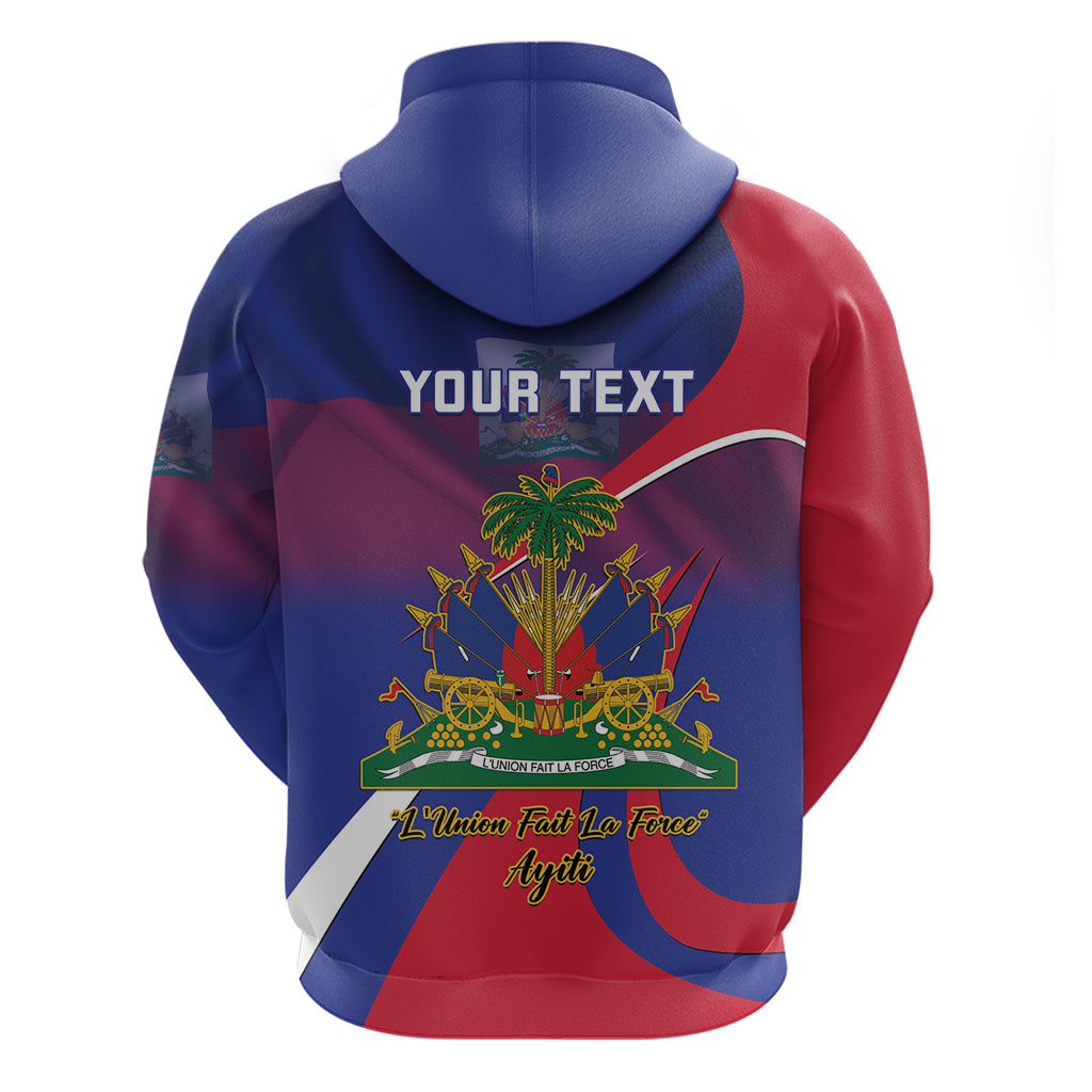 Personalised Haiti Flag Day Hoodie Lest Us Remember Our Heroes - Wonder Print Shop