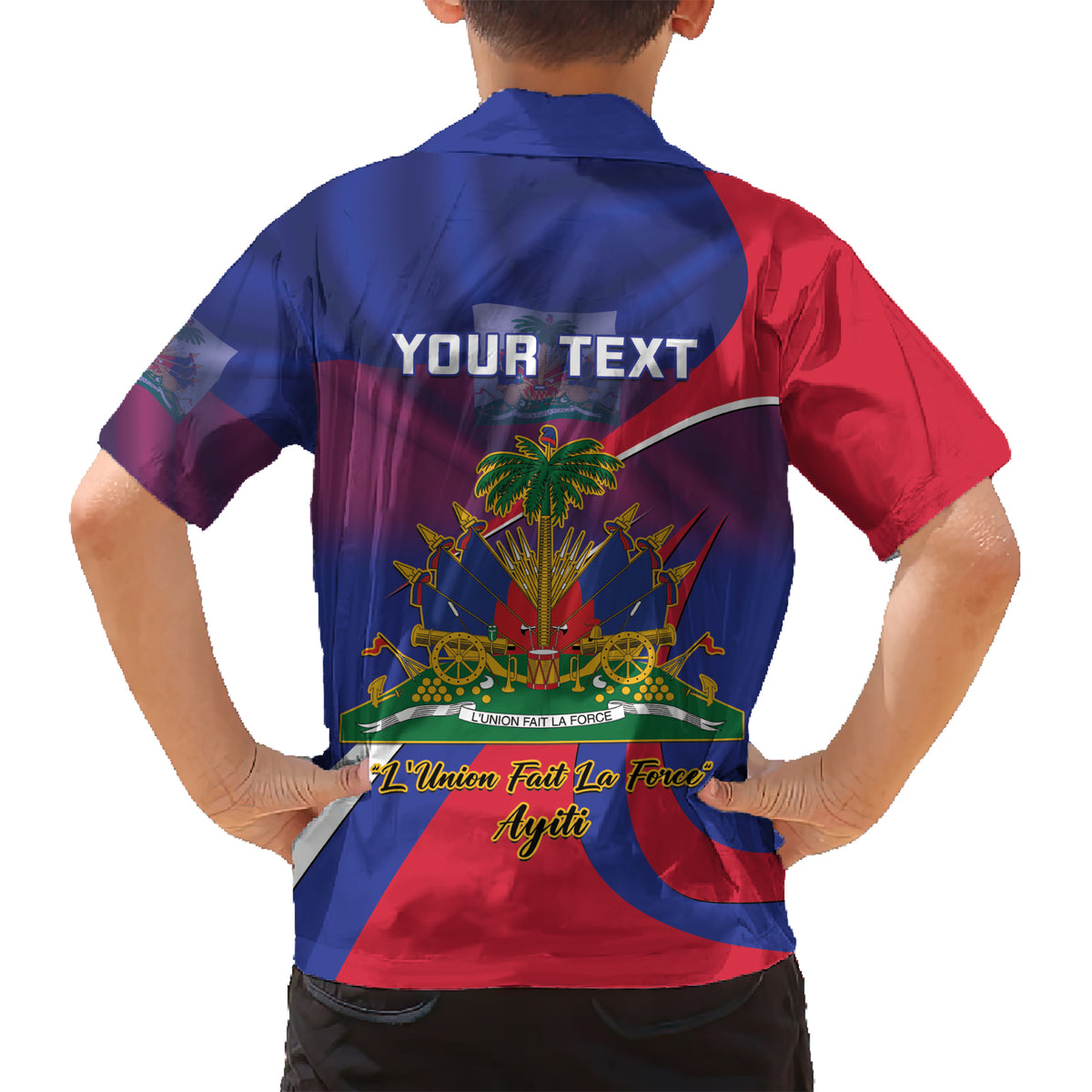 Personalised Haiti Flag Day Kid Hawaiian Shirt Lest Us Remember Our Heroes - Wonder Print Shop