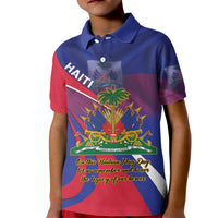 Personalised Haiti Flag Day Kid Polo Shirt Lest Us Remember Our Heroes - Wonder Print Shop