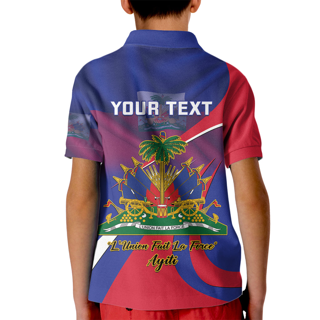 Personalised Haiti Flag Day Kid Polo Shirt Lest Us Remember Our Heroes - Wonder Print Shop