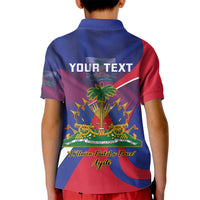 Personalised Haiti Flag Day Kid Polo Shirt Lest Us Remember Our Heroes - Wonder Print Shop