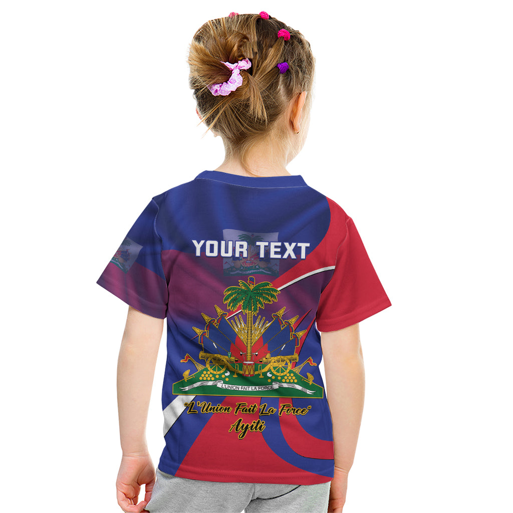 Personalised Haiti Flag Day Kid T Shirt Lest Us Remember Our Heroes - Wonder Print Shop