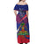 Personalised Haiti Flag Day Off Shoulder Maxi Dress Lest Us Remember Our Heroes