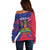 Personalised Haiti Flag Day Off Shoulder Sweater Lest Us Remember Our Heroes - Wonder Print Shop