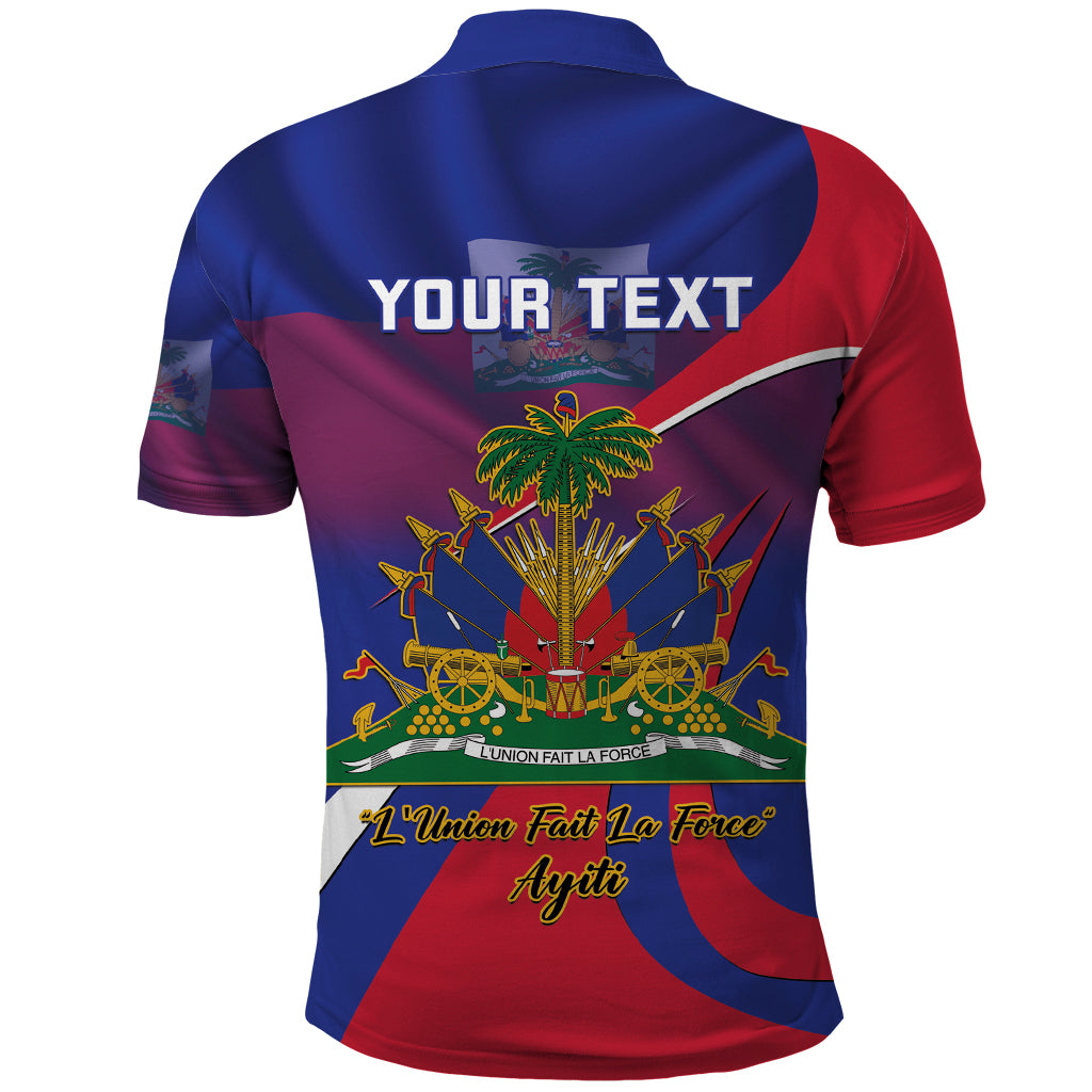 Personalised Haiti Flag Day Polo Shirt Lest Us Remember Our Heroes - Wonder Print Shop