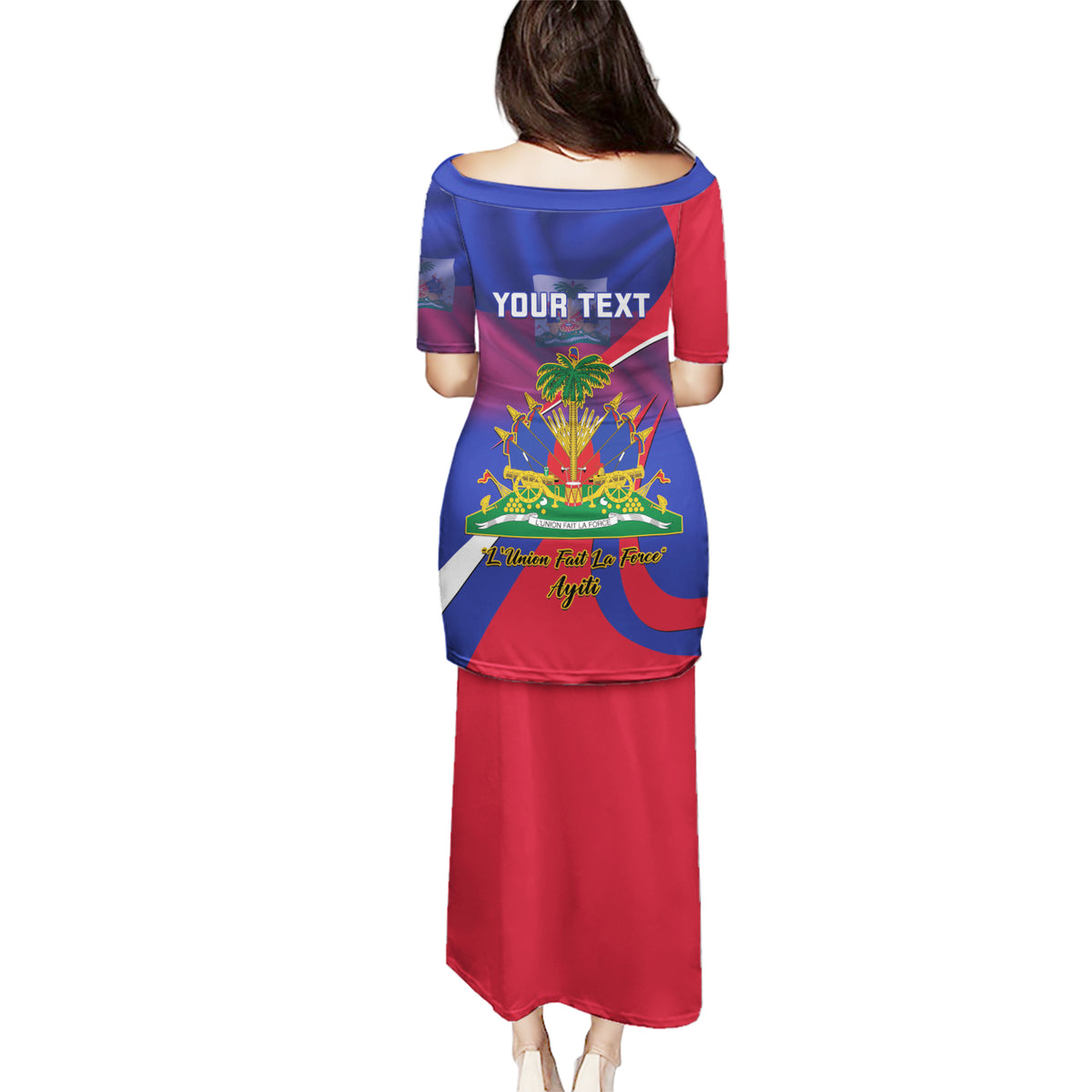 Personalised Haiti Flag Day Puletasi Lest Us Remember Our Heroes - Wonder Print Shop