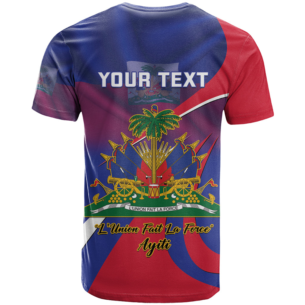 Personalised Haiti Flag Day T Shirt Lest Us Remember Our Heroes - Wonder Print Shop