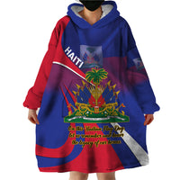 Personalised Haiti Flag Day Wearable Blanket Hoodie Lest Us Remember Our Heroes - Wonder Print Shop