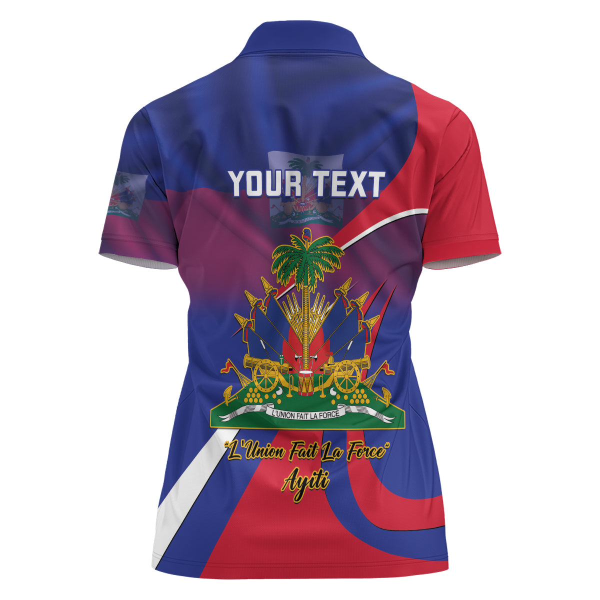 Personalised Haiti Flag Day Women Polo Shirt Lest Us Remember Our Heroes - Wonder Print Shop