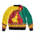 Personalised Cameroon National Day Bomber Jacket Cameroun Coat Of Arms With Atoghu Pattern - Wonder Print Shop