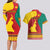 Personalised Cameroon National Day Couples Matching Long Sleeve Bodycon Dress and Hawaiian Shirt Cameroun Coat Of Arms With Atoghu Pattern - Wonder Print Shop