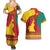 Personalised Cameroon National Day Couples Matching Summer Maxi Dress and Hawaiian Shirt Cameroun Coat Of Arms With Atoghu Pattern - Wonder Print Shop