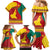 Personalised Cameroon National Day Family Matching Mermaid Dress and Hawaiian Shirt Cameroun Coat Of Arms With Atoghu Pattern - Wonder Print Shop