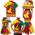 Personalised Cameroon National Day Family Matching Mermaid Dress and Hawaiian Shirt Cameroun Coat Of Arms With Atoghu Pattern