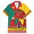 Personalised Cameroon National Day Family Matching Mermaid Dress and Hawaiian Shirt Cameroun Coat Of Arms With Atoghu Pattern - Wonder Print Shop